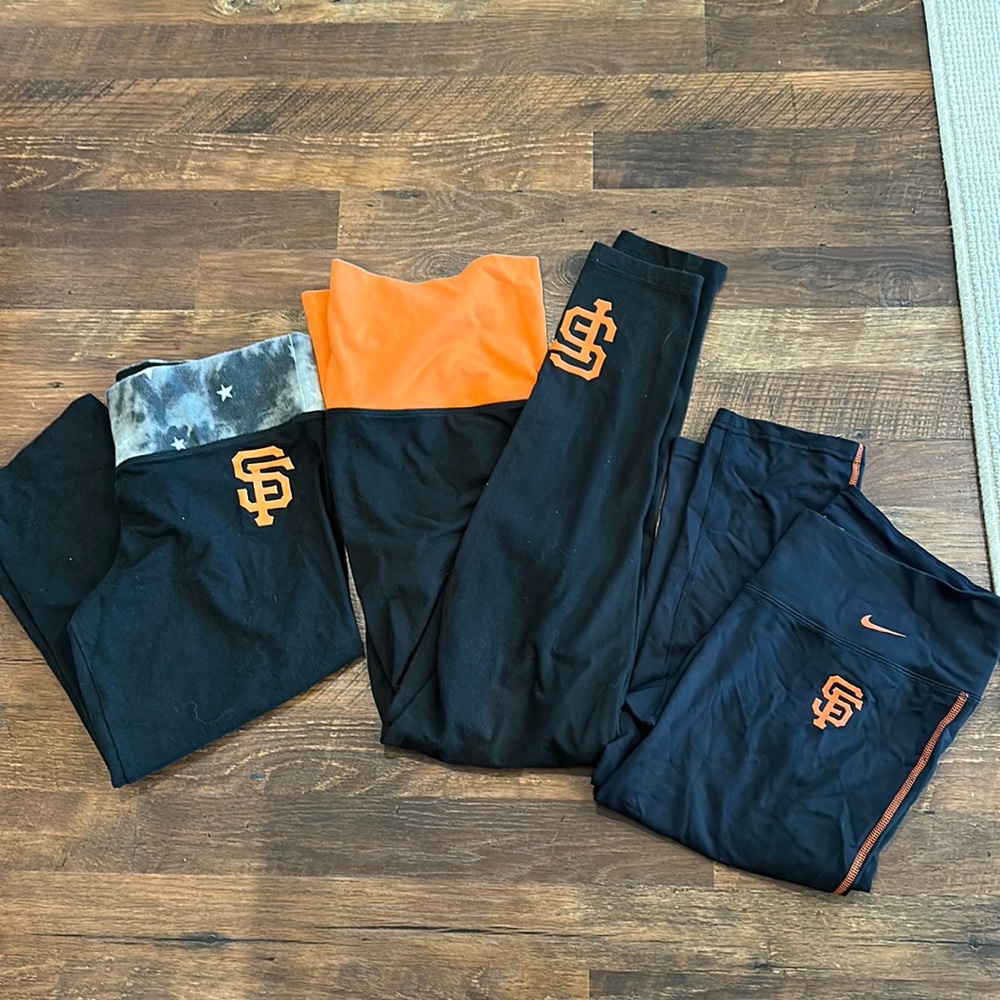 EUC! San Francisco Giants Legging Bundle (3) PINK and Nike